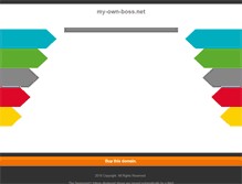 Tablet Screenshot of my-own-boss.net